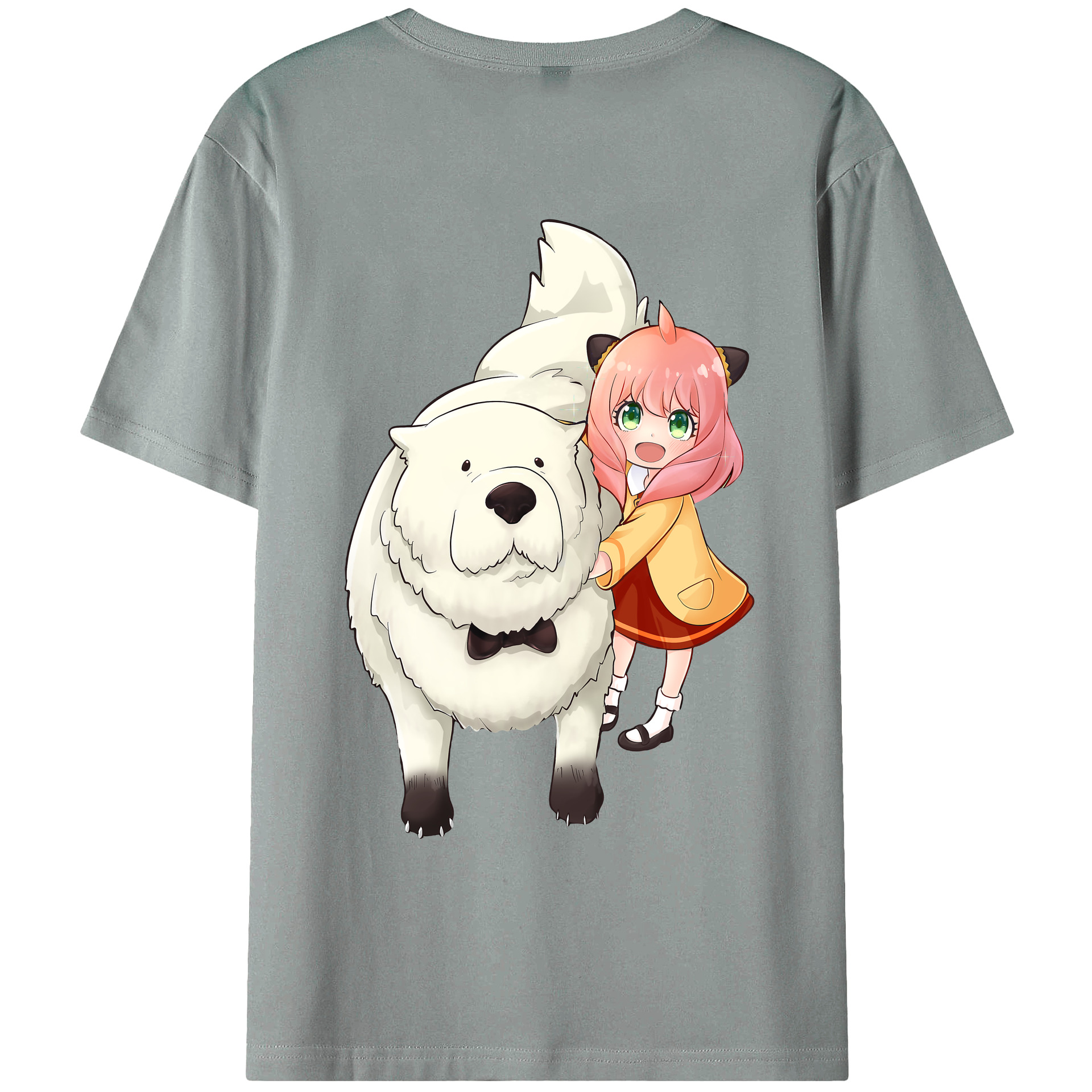 （画像用） SPY×FAMILY间谍家家酒 綿100％ メンズ半袖Tシャツ（バックプリント） 通気性